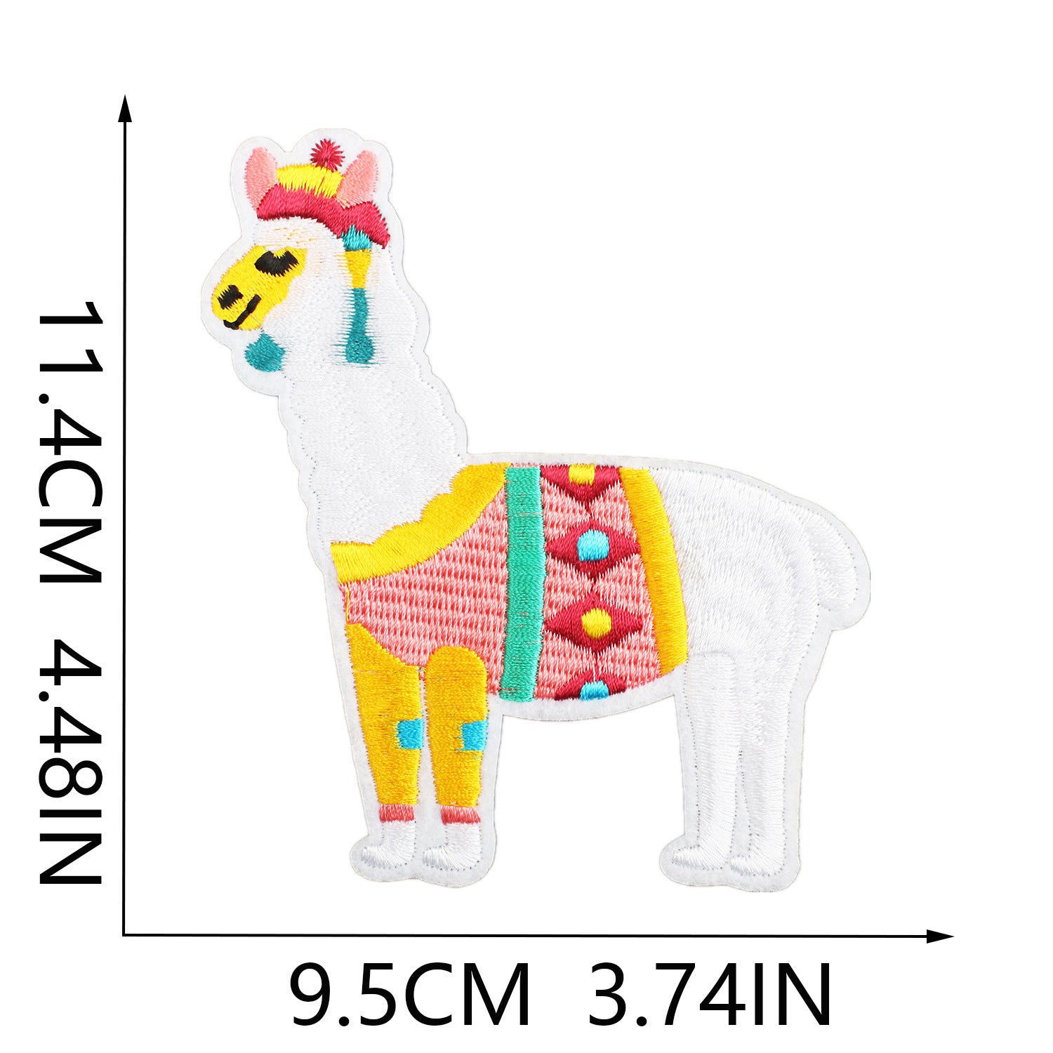 Wholesale Cartoon alpaca embroidery cloth patch clothes desert camel patch